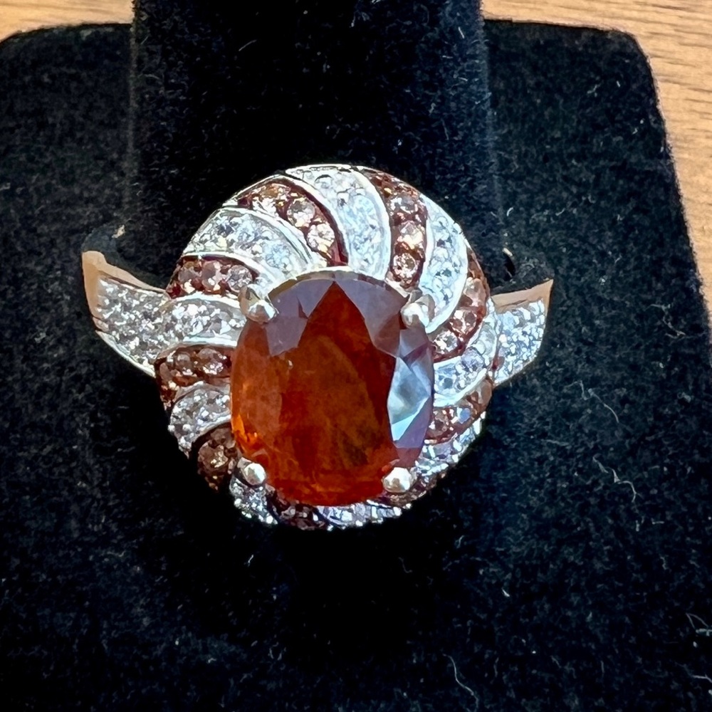 Tangerine Kyanite Multi Gemstone Ring